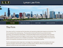 Tablet Screenshot of lymanlawus.com